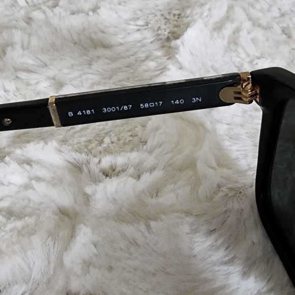 Burberry B 4181 Black Nova Check Square Sunglasses main image 12